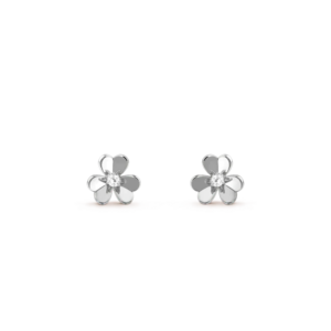 Toxse Frivole Mini Silver Flower Earrings