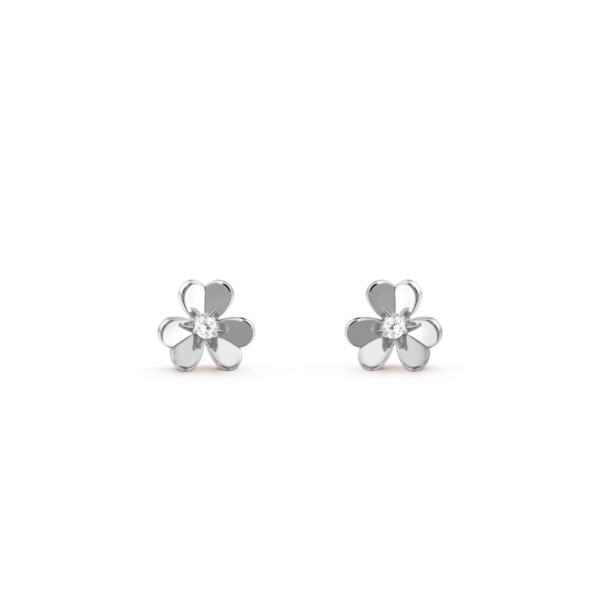 Toxse Frivole Mini Silver Flower Earrings