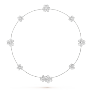 Toxse Frivole Silver 9 Flowers Necklace