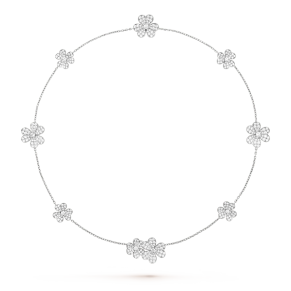 Toxse Frivole Silver 9 Flowers Necklace