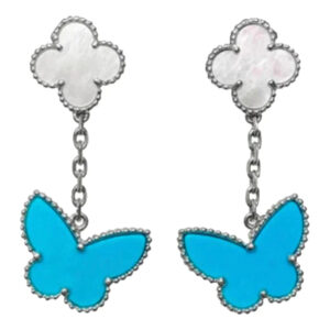 Toxse Lucky Butterfly Mop Turquoise Earrings