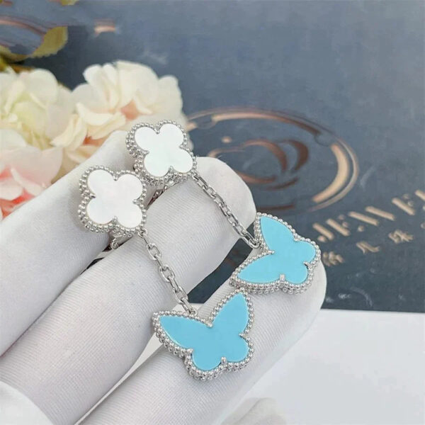 Toxse Lucky Butterfly Mop Turquoise Earrings - Image 4