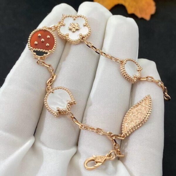 Toxse Lucky Spring Pink Gold Bracelet 5 Motifs - Image 11