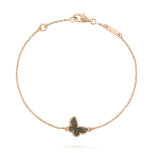 Toxse Butterfly Onyx Pink Gold Bracelet