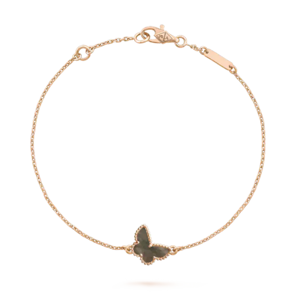 Toxse Butterfly Onyx Pink Gold Bracelet