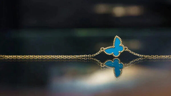 Toxse Butterfly Turquoise Gold Bracelet - Image 2
