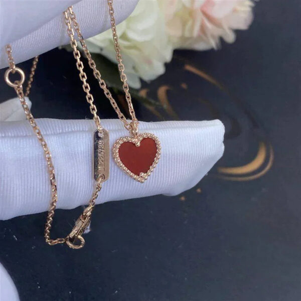 Toxse Sweet Clover Carnelian Heart Necklace - Image 2