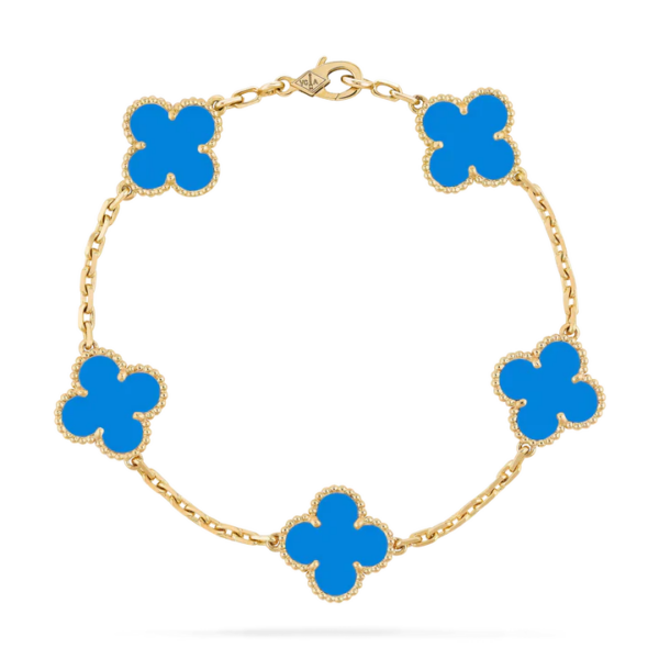 Toxse Clover Agate Gold Bracelet 5 Motifs