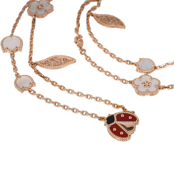 Toxse Lucky Spring 15 Motifs Pink Gold Necklace - Image 3