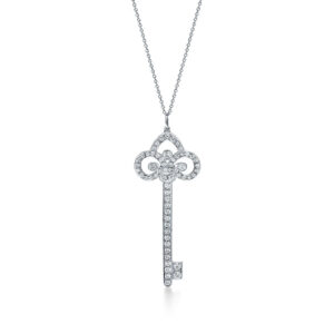 Toxse T - Jewelry Fleur De Lis Key Diamond Necklace