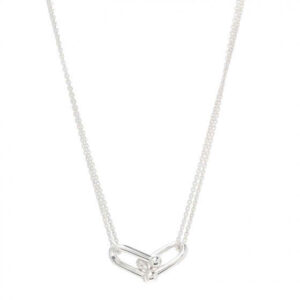 Toxse T - Jewelry Double Link Pendant No Diamond Necklace