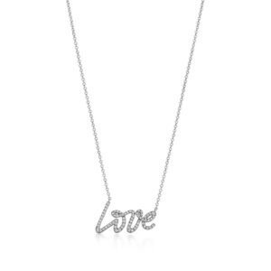 Toxse T - Jewelry Love Diamond Pendant Necklace