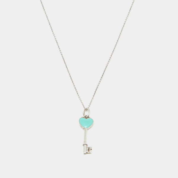Toxse T - Jewelry Heart Key Pendant Silver Necklace - Image 3