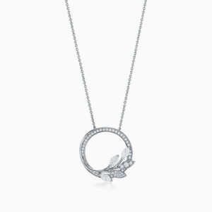 Toxse T - Jewelry Victoria Vine Circle Pendant Necklace
